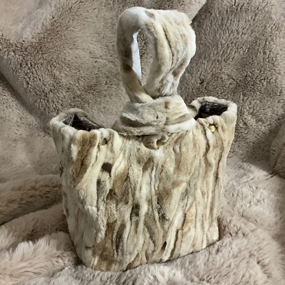Handbags - **Beautiful Real Mink Fur Knot Handbag**